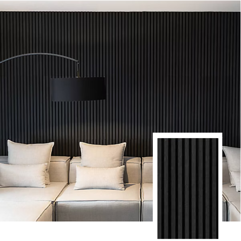 HemmaNord™ Acoustic Slat Panel — Natural Oak (2.7 m × 1.10 m)