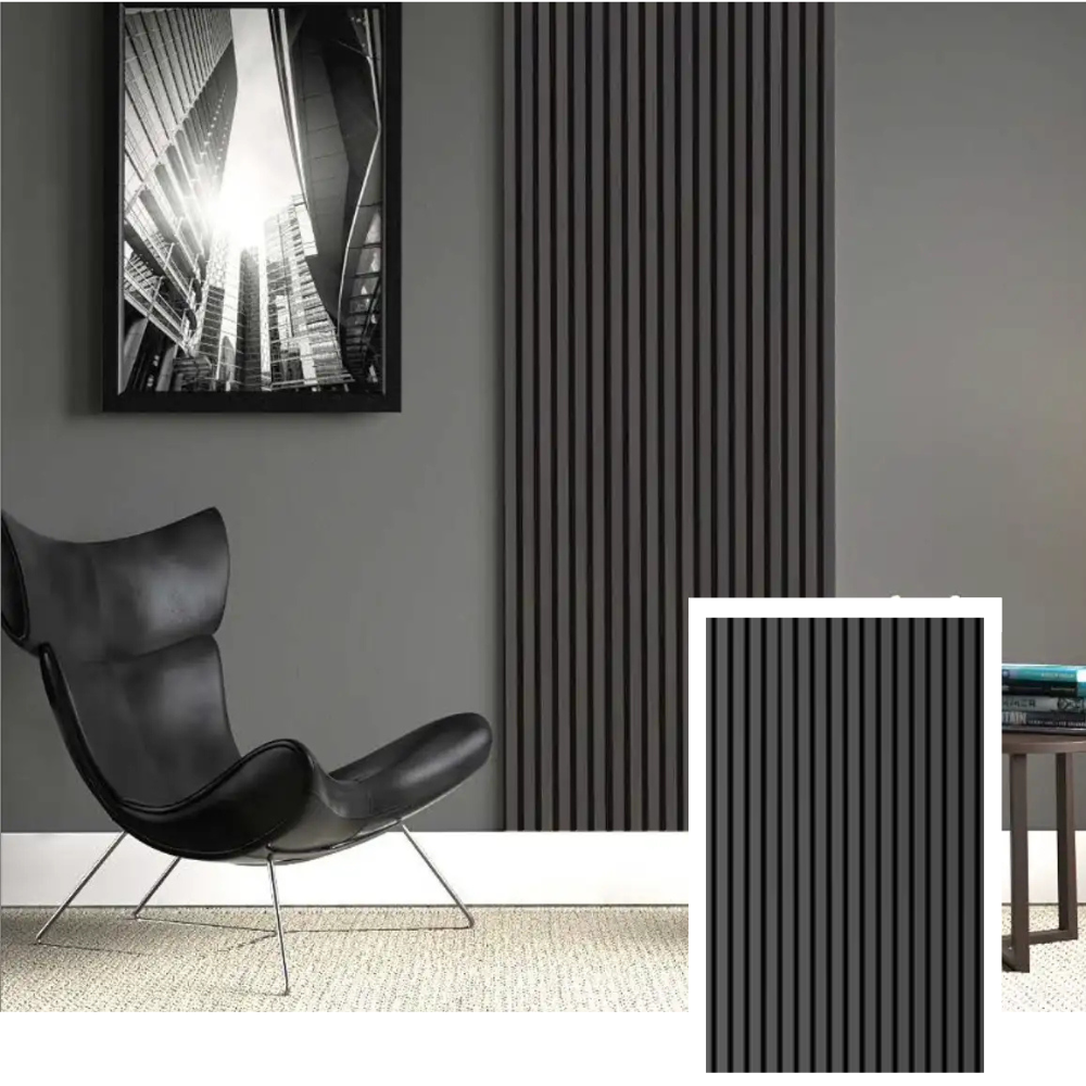 HemmaNord™ Acoustic Slat Panel — Natural Oak (2.7 m × 1.10 m)